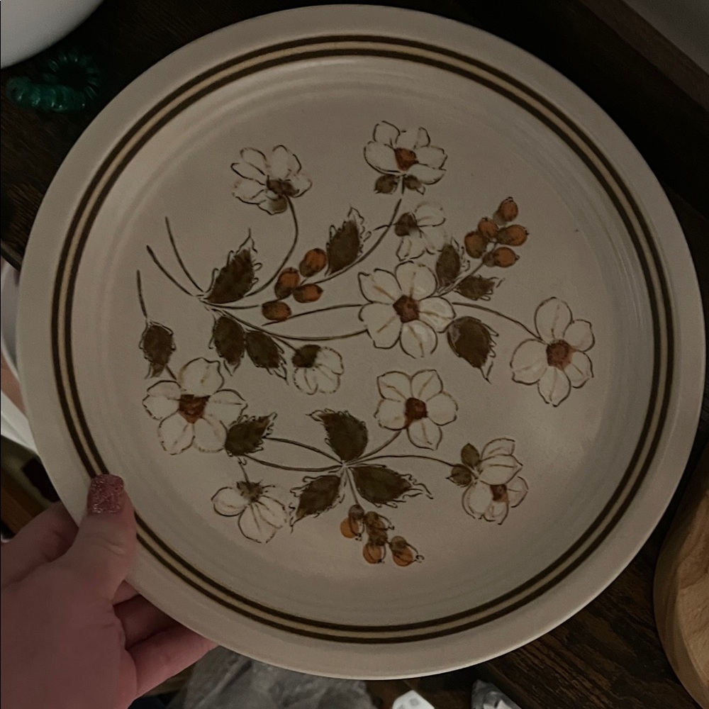 Floral Patterned Plate